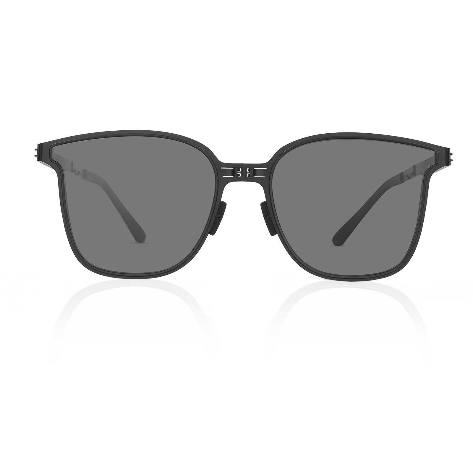 Square Folding Sunglasses for Women Men UV Protection Anti-Glare, Exclusive Eyewear Brand of EssilorLuxottica