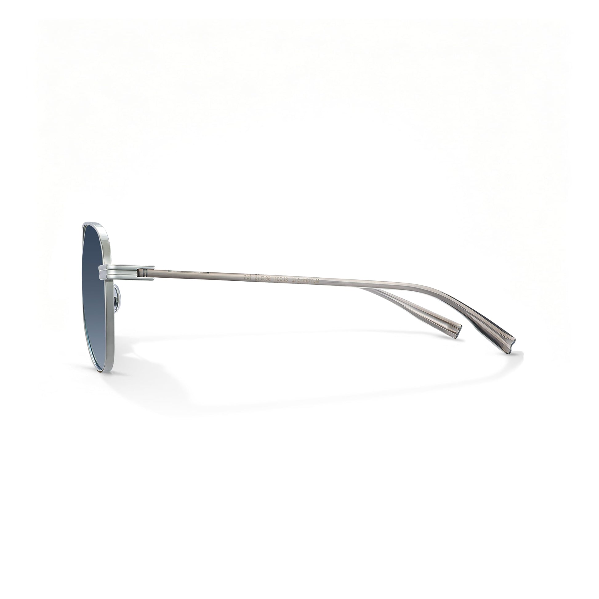 Titanium Aviator Sunglasses for Men Women, Lightweight 19.8g AQUA Hybrid Frame Polarized Shades, Anti-Oil UV400 Double Bridge