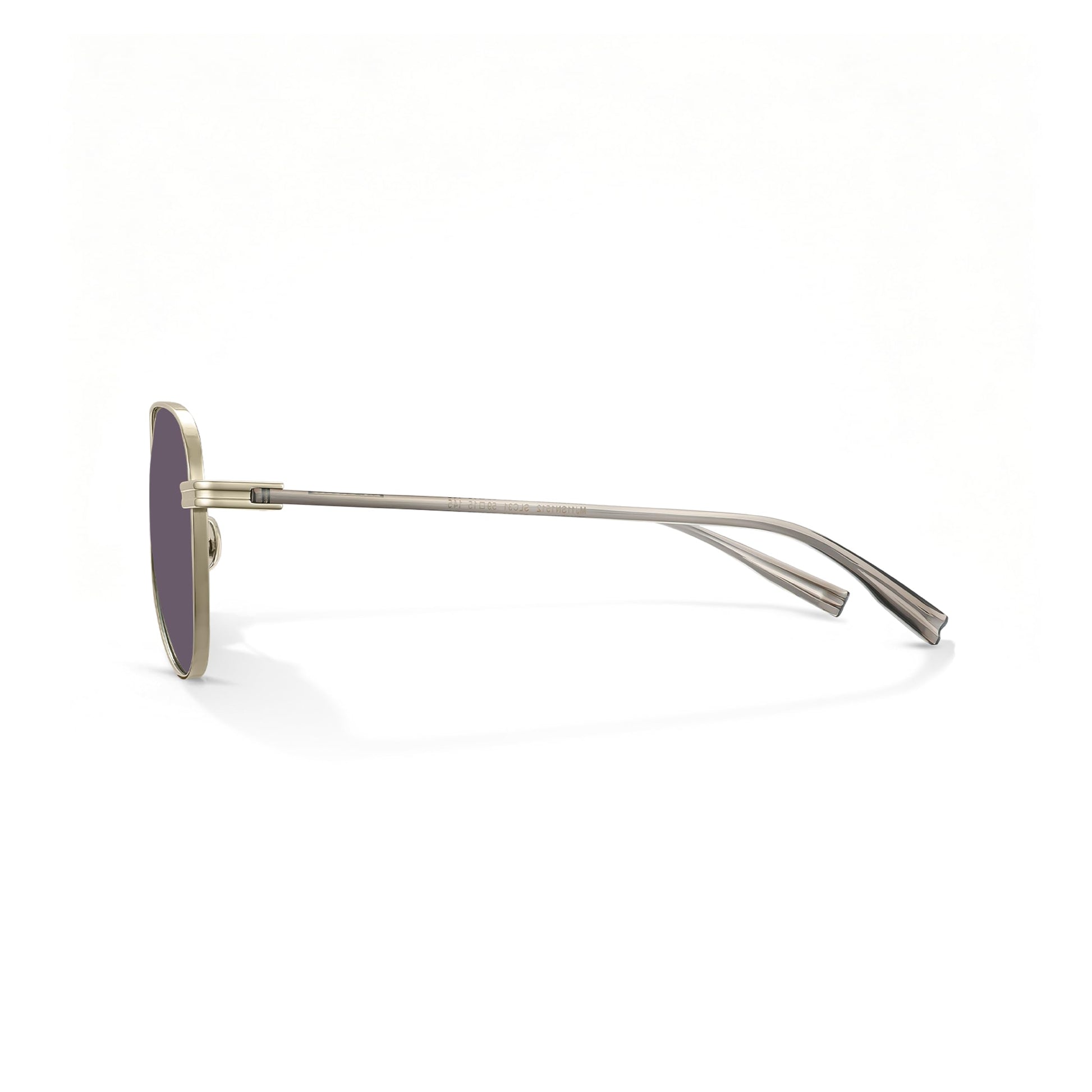 Titanium Aviator Sunglasses for Men Women, Lightweight 19.8g AQUA Hybrid Frame Polarized Shades, Anti-Oil UV400 Double Bridge
