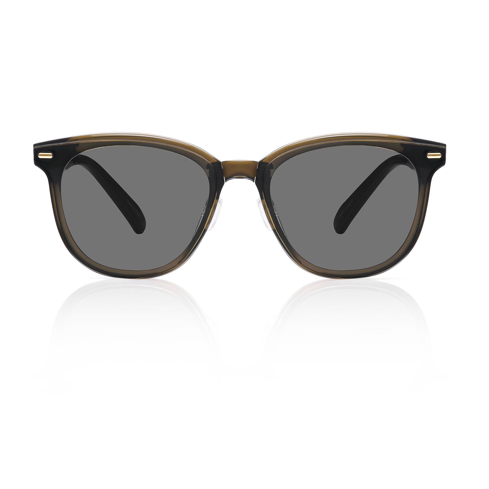 Square Folding Sunglasses for Women Men UV Protection Anti-Glare, Exclusive Eyewear Brand of EssilorLuxottica