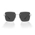 Trendy Oversized Square Sunglasses for Women Men, Retro Big Flat Lens UV Protection Shades, Brand of EssilorLuxottica