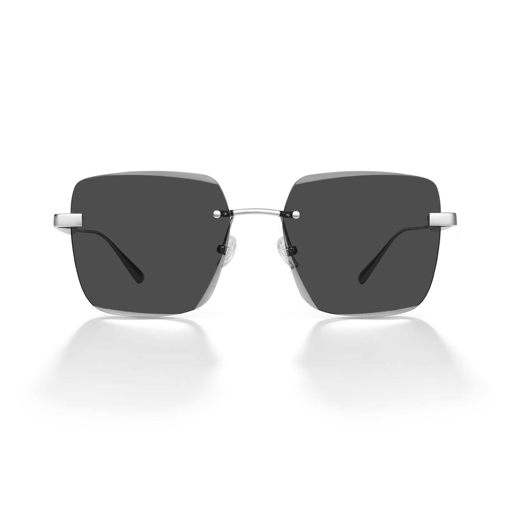 Trendy Oversized Square Sunglasses for Women Men, Retro Big Flat Lens UV Protection Shades, Brand of EssilorLuxottica