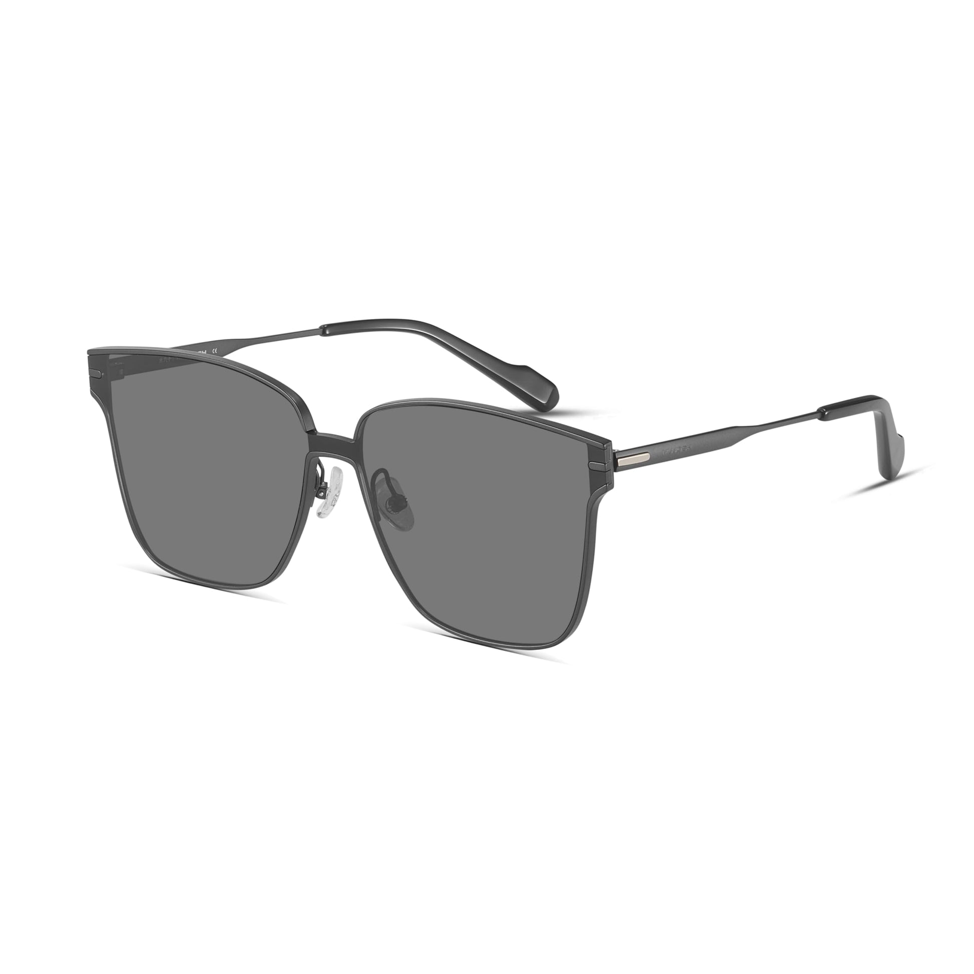 Retro Square Polarized Oversized Sunglasses UV400 Protection for Women Men