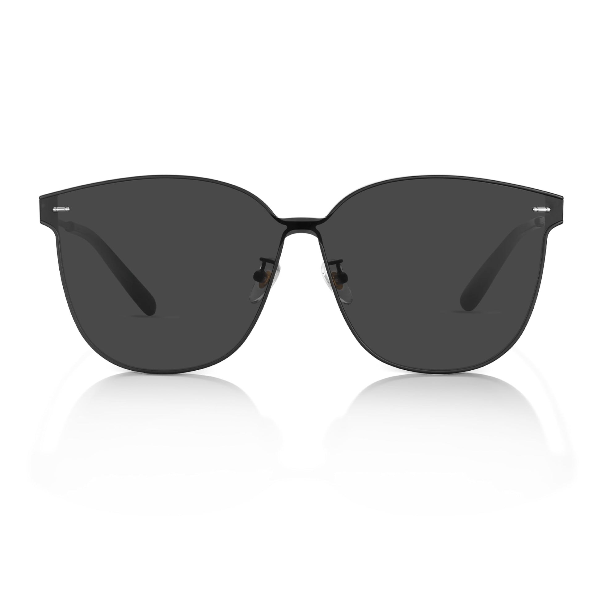 Retro Square Polarized Oversized Sunglasses UV400 Protection for Women Men