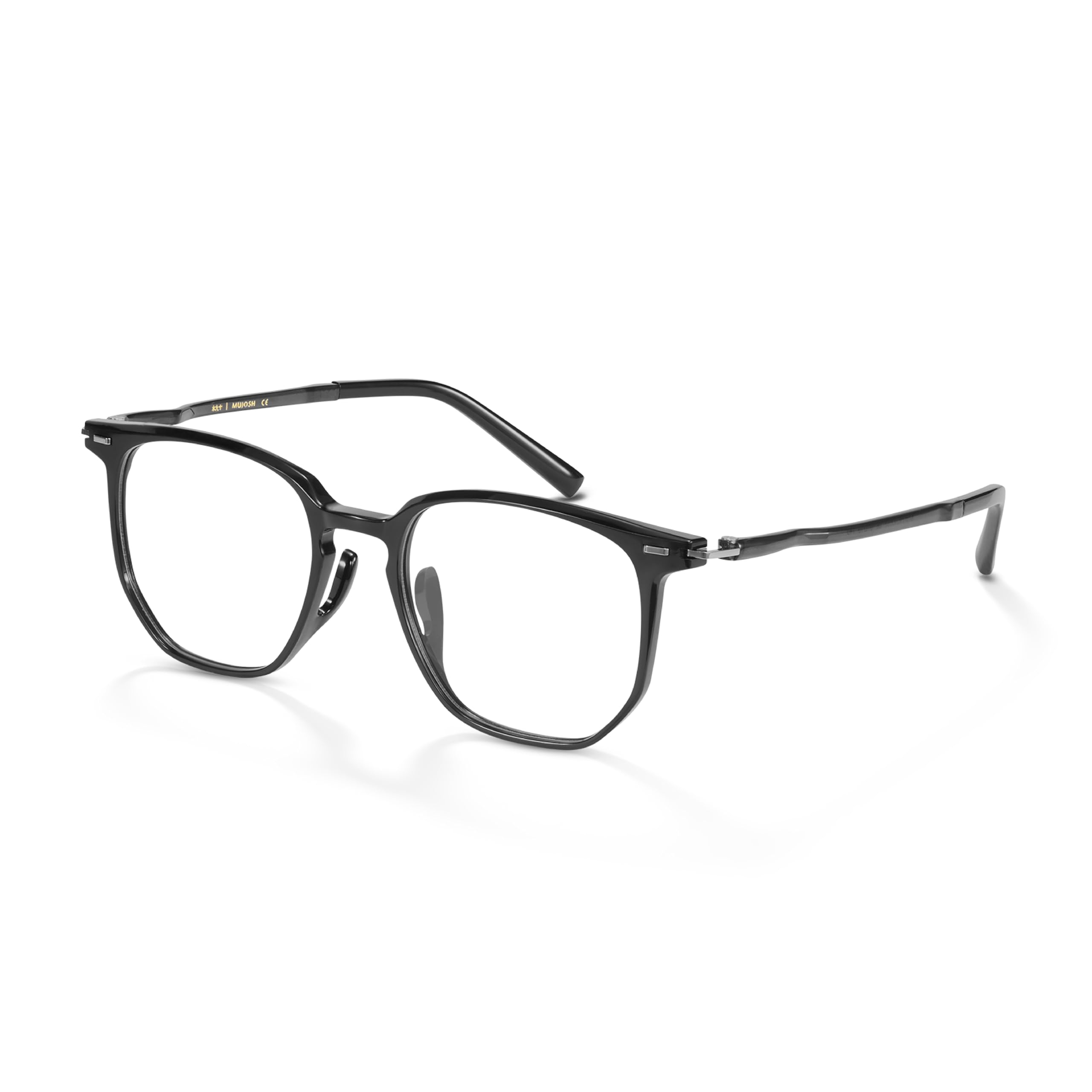 Ultem 9.6g Glasses Frames for Women Men, Lightweight Geometric Square Eyewear with Mortise-Tenon Hinge, Fashion Optical Frame