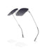 Trendy Oversized Square Sunglasses for Women Men, Retro Big Flat Lens UV Protection Shades, Brand of EssilorLuxottica