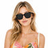 Retro Square Polarized Oversized Sunglasses UV400 Protection for Women Men