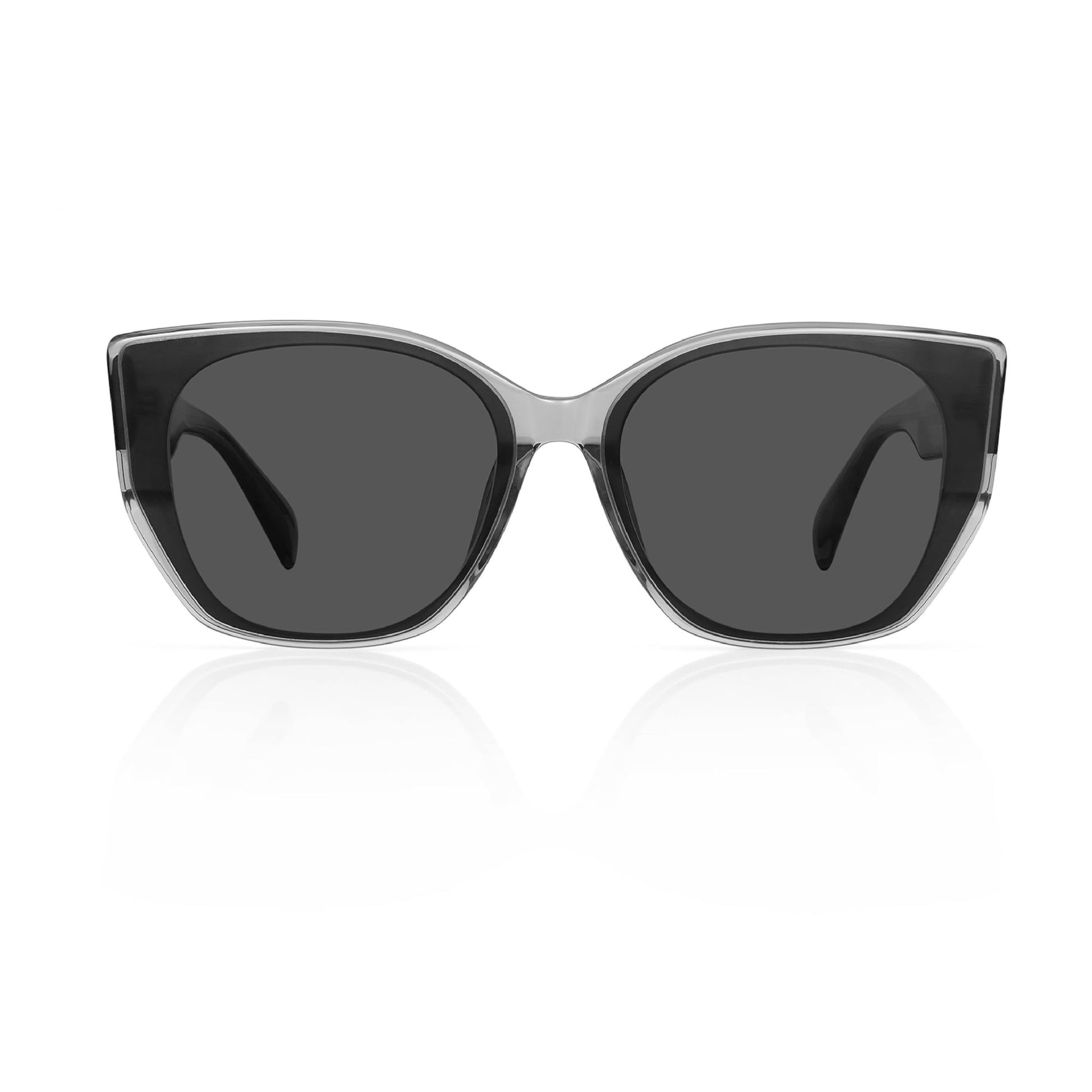 Cat Eye Sunglasses UV400 Trendy Acetate Exclusive Brand of EssilorLuxottica