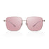 Trendy Oversized Square Sunglasses for Women Men, Retro Big Flat Lens UV Protection Shades, Brand of EssilorLuxottica
