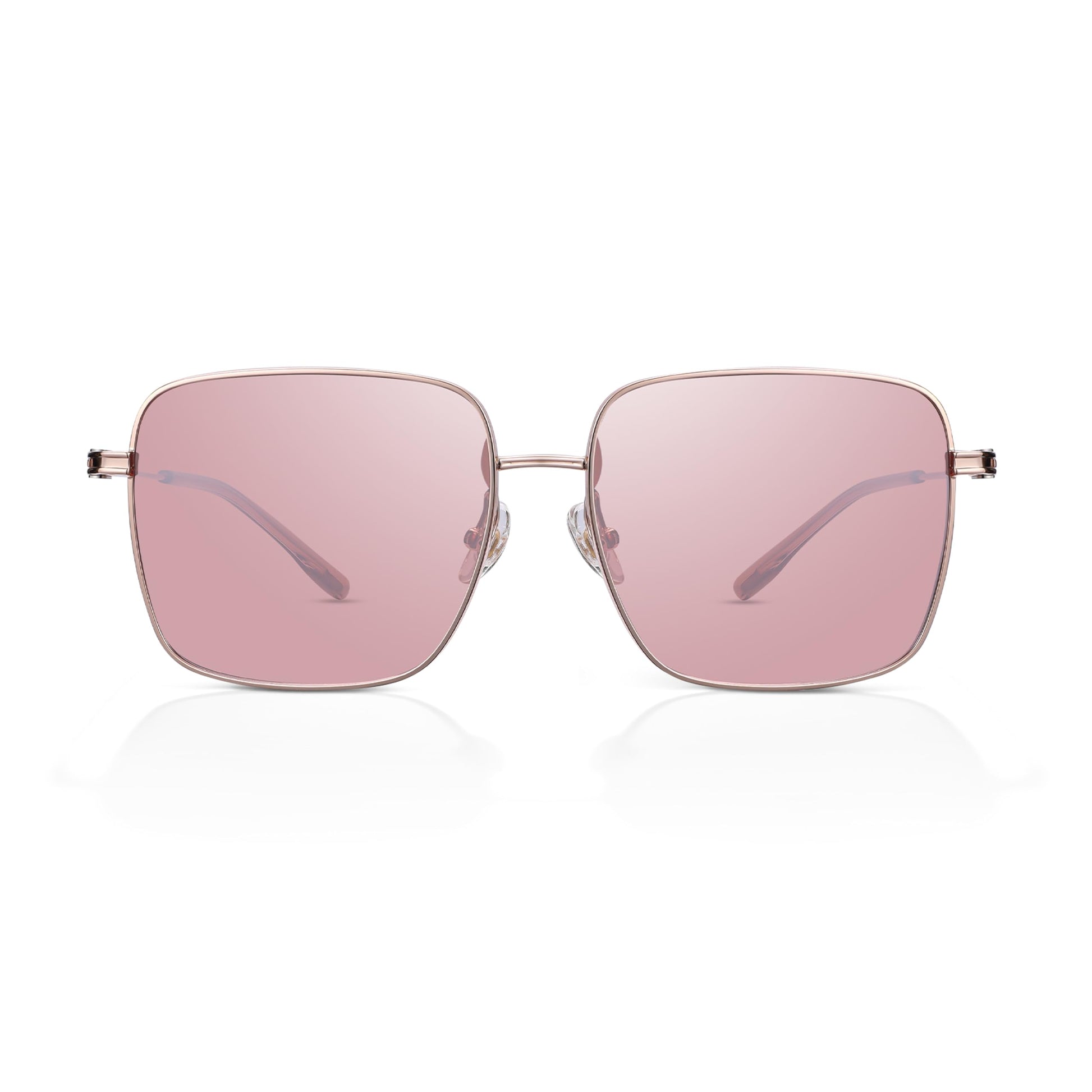 Trendy Oversized Square Sunglasses for Women Men, Retro Big Flat Lens UV Protection Shades, Brand of EssilorLuxottica