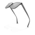 Square Sunglasses for Men Women, Polarized Flush-Mount Shades with Minimalist Rivets, Acetate UV400 Eyewear with Crystal Logo