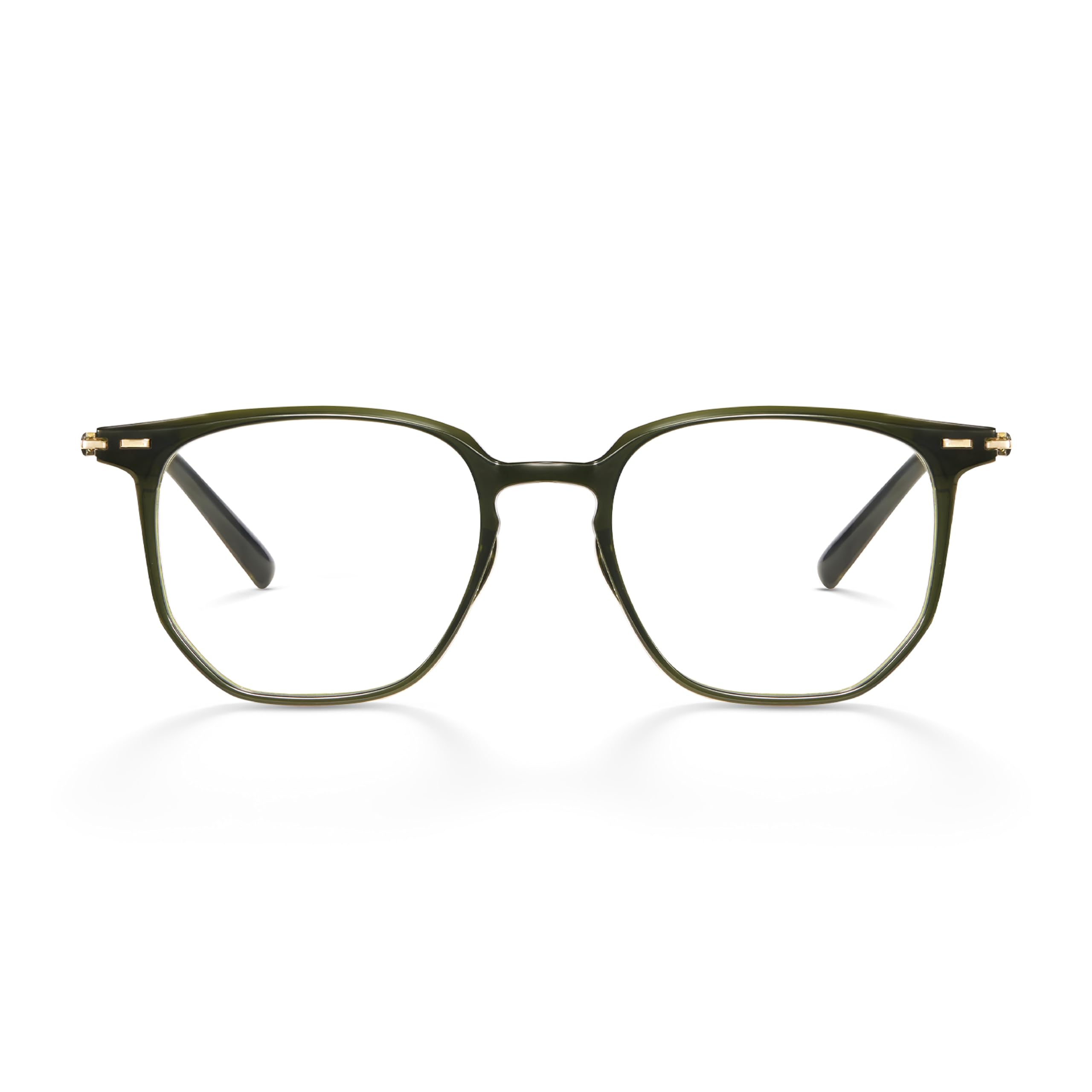 Ultem 9.6g Glasses Frames for Women Men, Lightweight Geometric Square Eyewear with Mortise-Tenon Hinge, Fashion Optical Frame