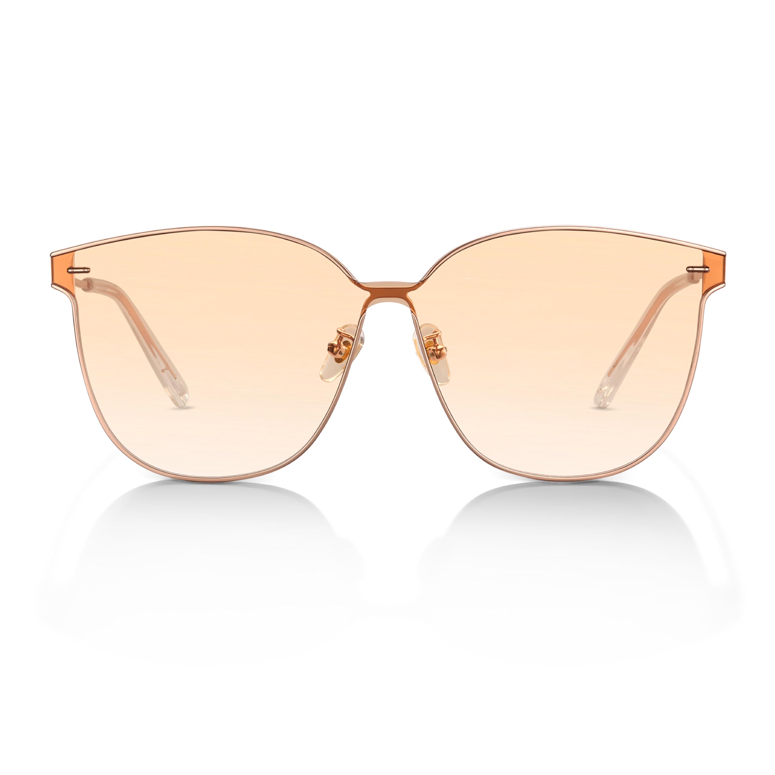 Stylish Oversized Sunglasses for Women Men, Seamless Floating Mono-Lens, Lightweight for Driving, Vacation & Fashion Accessor