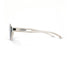 Futuristic Narrow Sunglasses for Women Men, Lightweight TR90 One-Piece Bent Lens with Twisted Hollow Temples, UV400 Shades fo