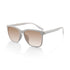 Square Sunglasses for Women Men, Lightweight 21.9g AQUA Flexible Frame with Spring Hinges, Anti-Oil UV400 Shades with Crystal