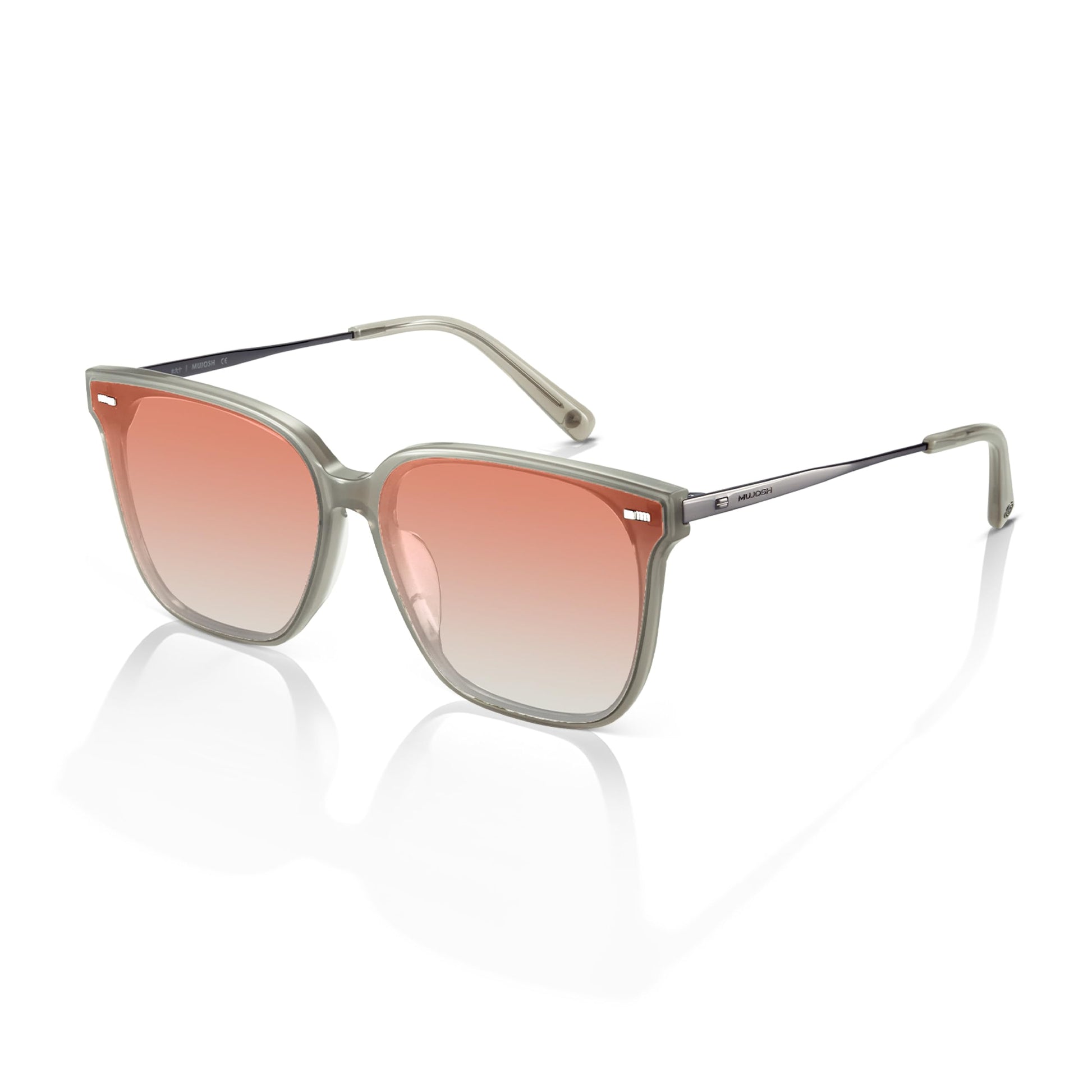 Retro Square Polarized Oversized Sunglasses UV400 Protection for Women Men