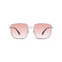 Trendy Oversized Square Sunglasses for Women Men, Retro Big Flat Lens UV Protection Shades, Brand of EssilorLuxottica