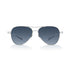 Titanium Aviator Sunglasses for Men Women, Lightweight 19.8g AQUA Hybrid Frame Polarized Shades, Anti-Oil UV400 Double Bridge