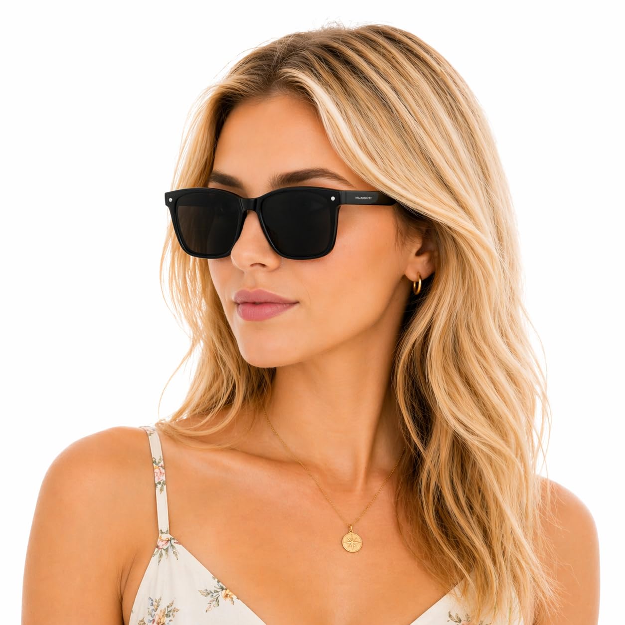 Trendy Square Oversized Polarized Sunglasses for Women Men, Exclusive Eyewear Brand of EssilorLuxottica