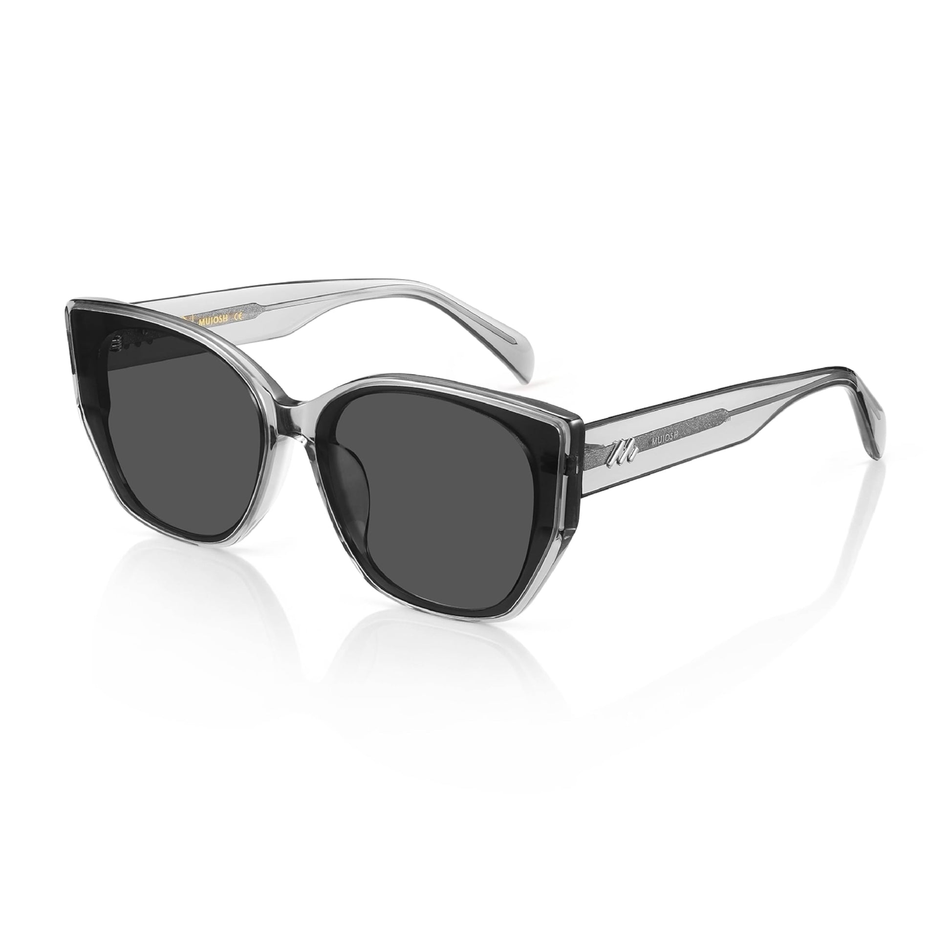 Cat Eye Sunglasses UV400 Trendy Acetate Exclusive Brand of EssilorLuxottica