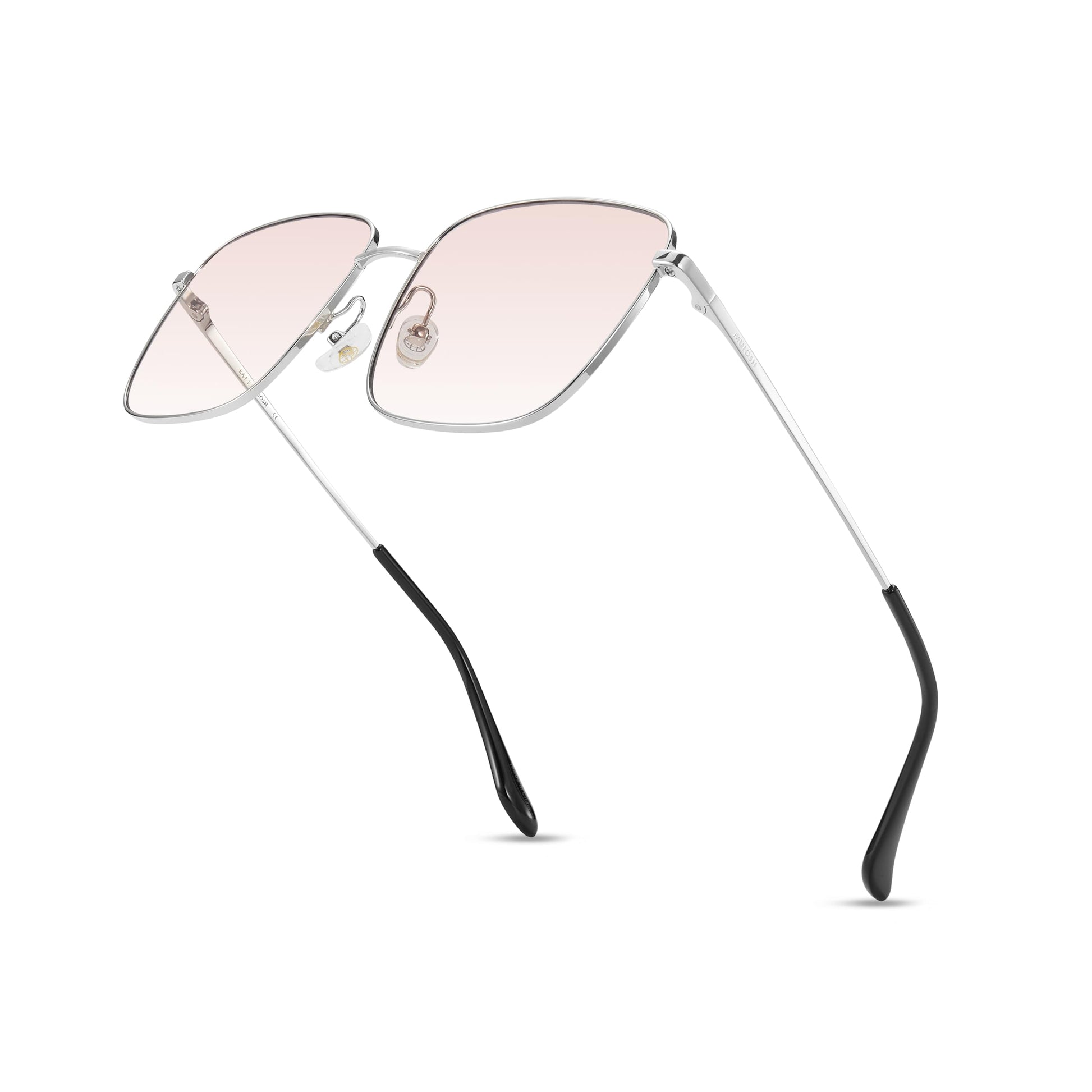 Trendy Oversized Square Sunglasses for Women Men, Retro Big Flat Lens UV Protection Shades, Brand of EssilorLuxottica