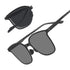Square Folding Sunglasses for Women Men UV Protection Anti-Glare, Exclusive Eyewear Brand of EssilorLuxottica