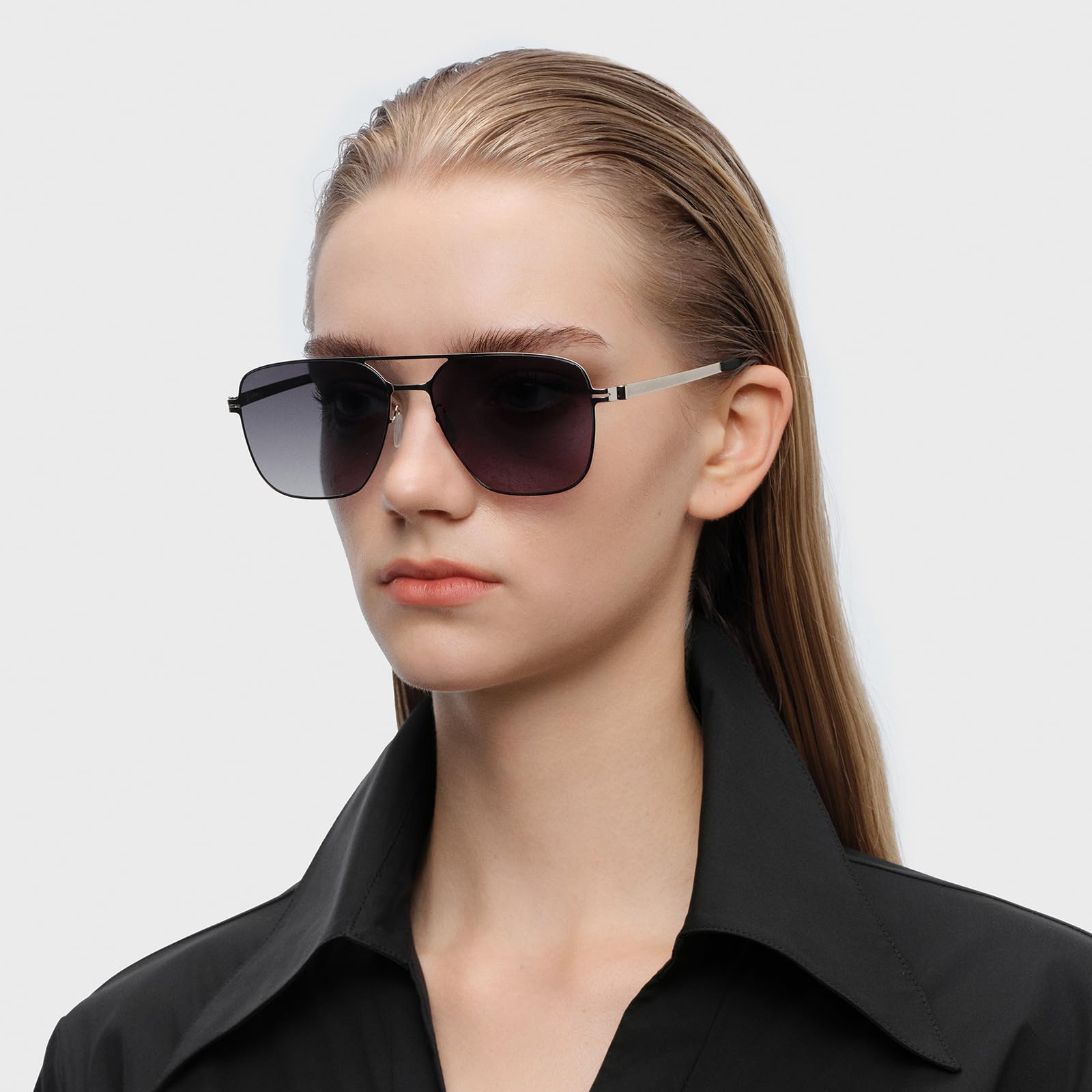 Retro Trendy Classic Aviator Sunglasses for Men Lightweight, Exclusive Eyewear Brand of EssilorLuxottica