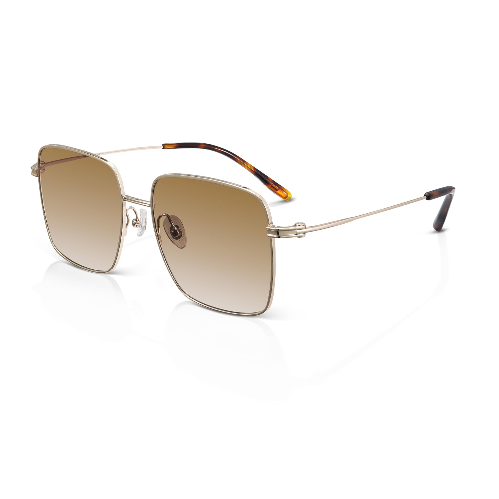 Trendy Oversized Square Sunglasses for Women Men, Retro Big Flat Lens UV Protection Shades, Brand of EssilorLuxottica