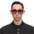 Retro Round Square Sunglasses for Women Men, Vintage Shades UV400 Protection, Exclusive Brand of EssilorLuxottica