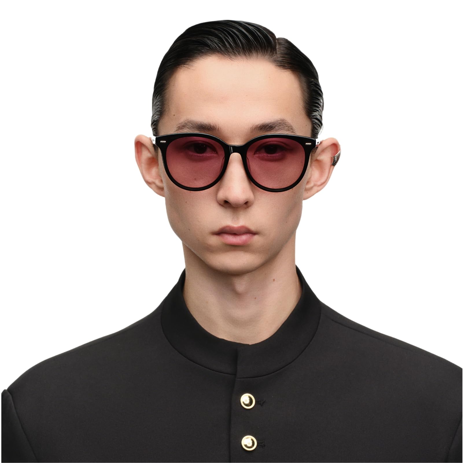 Retro Round Square Sunglasses for Women Men, Vintage Shades UV400 Protection, Exclusive Brand of EssilorLuxottica
