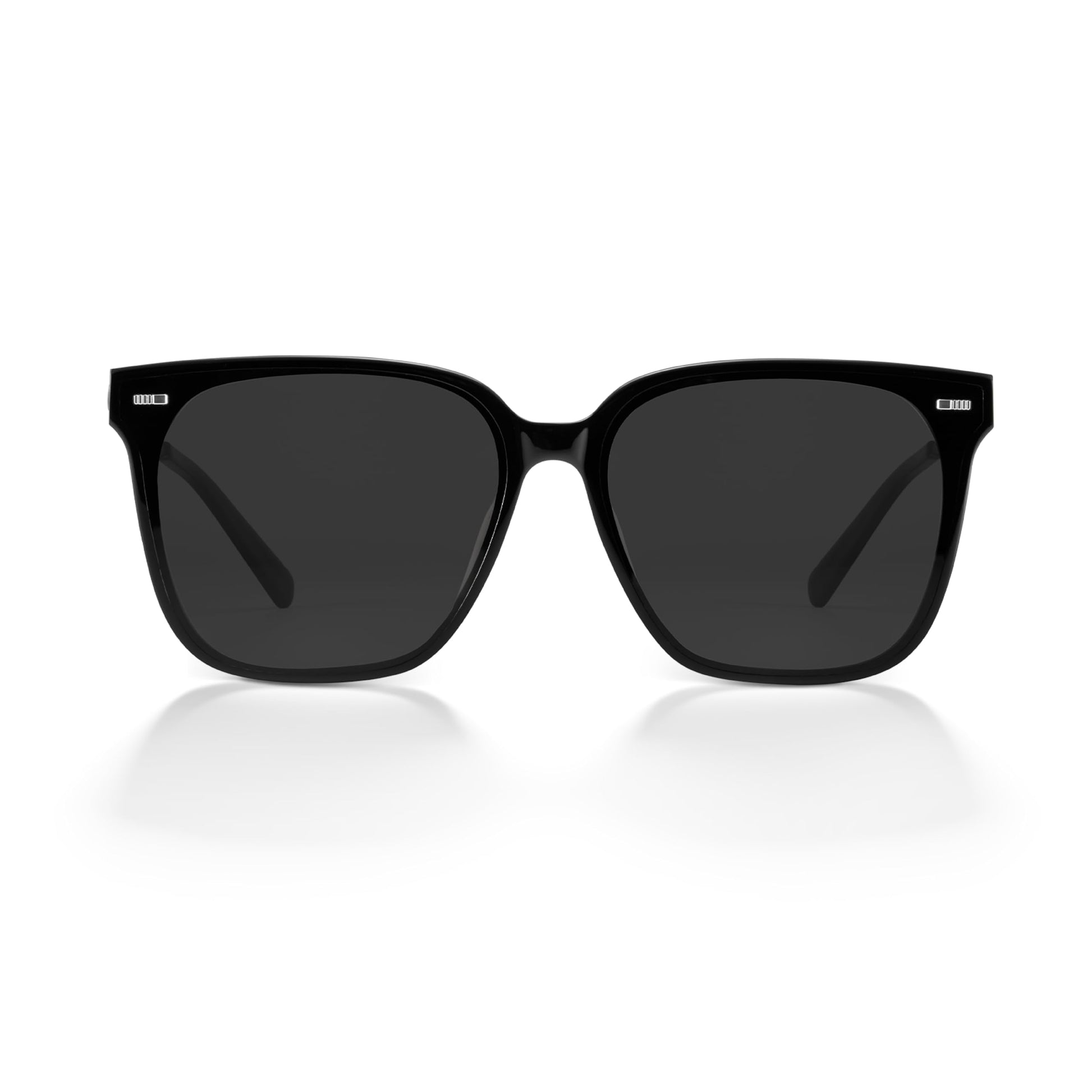 Retro Square Polarized Oversized Sunglasses UV400 Protection for Women Men
