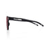 Avant-Garde Square Sunglasses for Women Men, Lightweight 20.9g TR90 One-Piece Bent Lens, Anti-Oil UV400 Shades with Twisted T