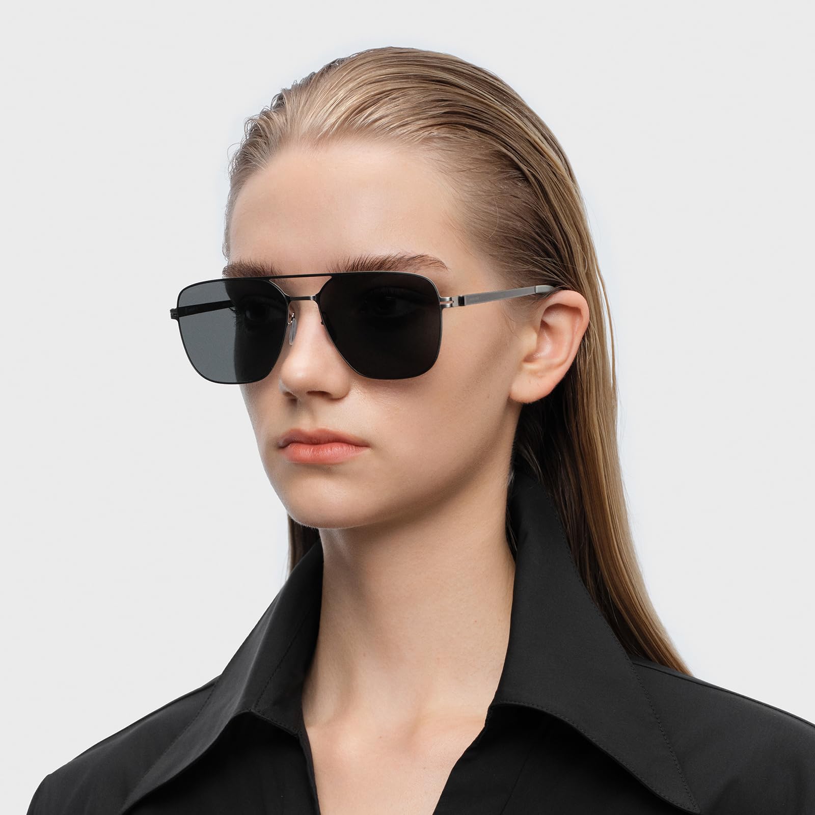 Retro Trendy Classic Aviator Sunglasses for Men Lightweight, Exclusive Eyewear Brand of EssilorLuxottica