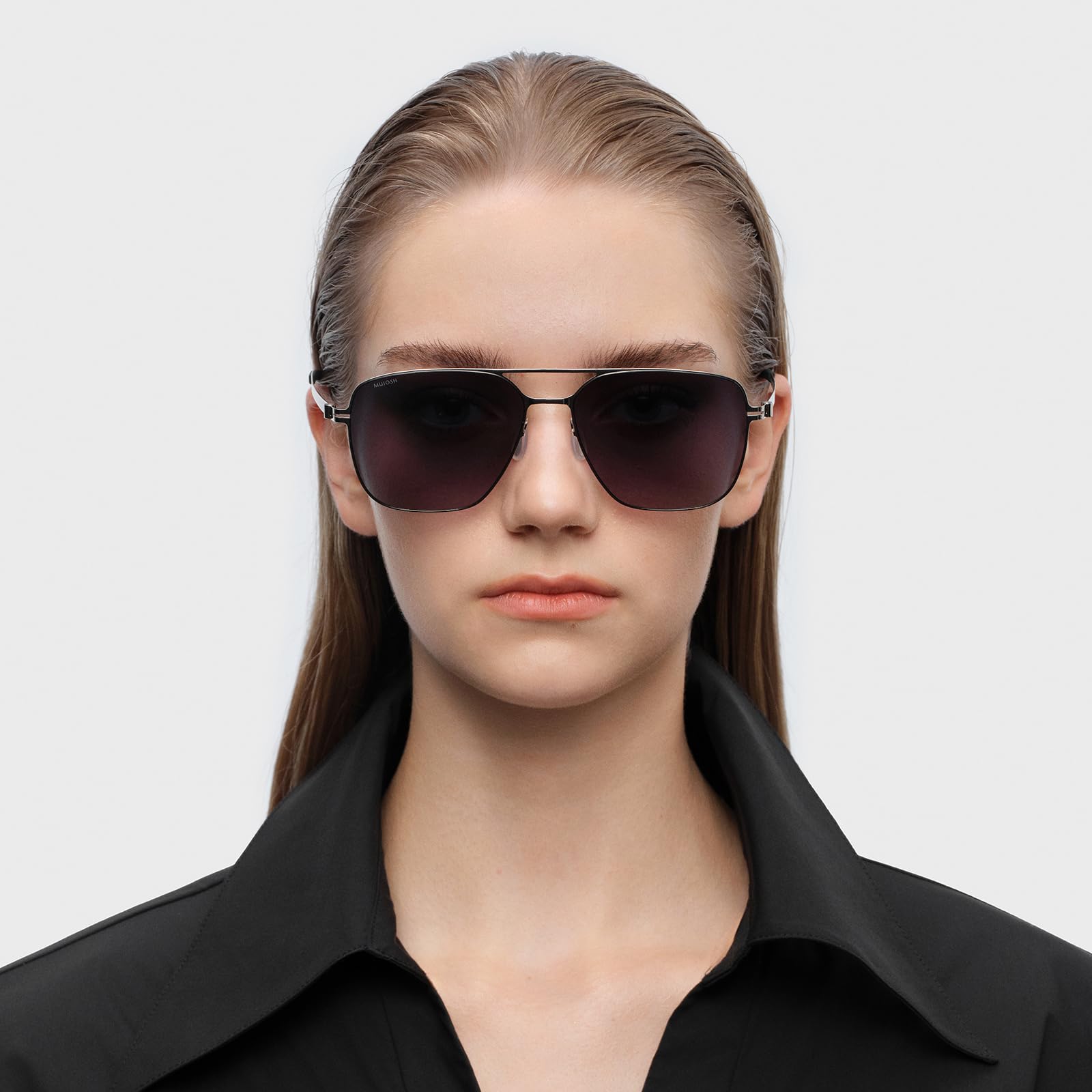 Retro Trendy Classic Aviator Sunglasses for Men Lightweight, Exclusive Eyewear Brand of EssilorLuxottica