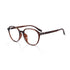 Lightweight 12.9g Crown Frame Glasses for Men Women, Non Prescription Fashion Eyewear with Spring Hinges, Anti-Slip Clear Gla