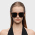 Retro Square Polarized Oversized Sunglasses UV400 Protection for Women Men