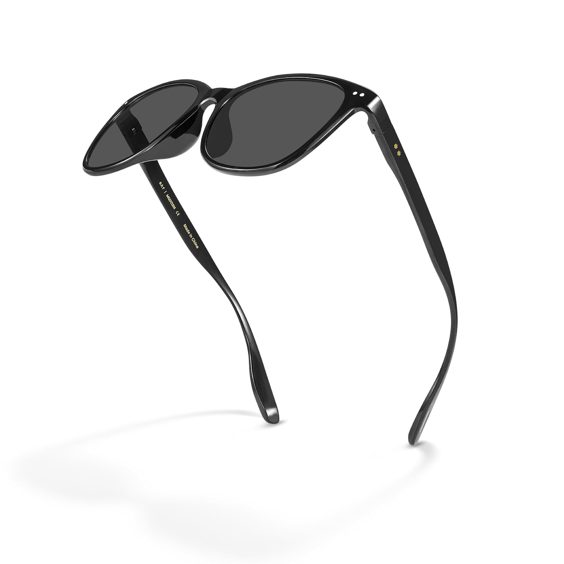 Retro Round Square Sunglasses for Women Men, Vintage Shades UV400 Protection, Exclusive Brand of EssilorLuxottica