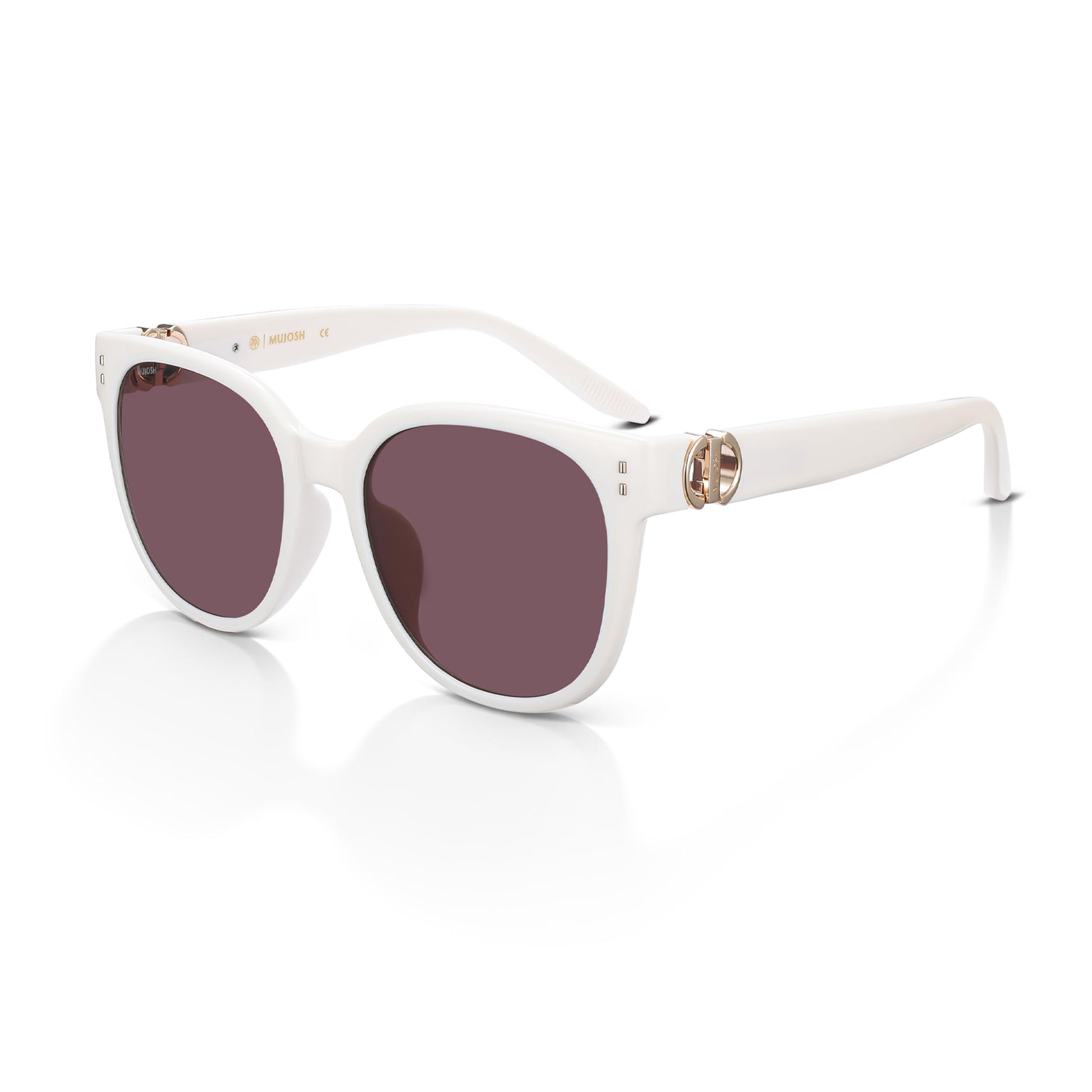 Oversized Square Sunglasses for Women Men, Lightweight TR90 Polarized Shades with Geometric Hinge, Anti-Oil UV400 Eyewear for
