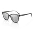Square Sunglasses for Men Women, Polarized Flush-Mount Shades with Minimalist Rivets, Acetate UV400 Eyewear with Crystal Logo