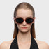 Retro Polarized Narrow Sunglasses for Women, Trendy 90s Y2K Sunnies, Exclusive Eyewear Brand of EssilorLuxottica