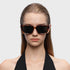 Retro Polarized Narrow Sunglasses for Women, Trendy 90s Y2K Sunnies, Exclusive Eyewear Brand of EssilorLuxottica