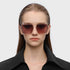 Trendy Oversized Square Sunglasses for Women Men, Retro Big Flat Lens UV Protection Shades, Brand of EssilorLuxottica