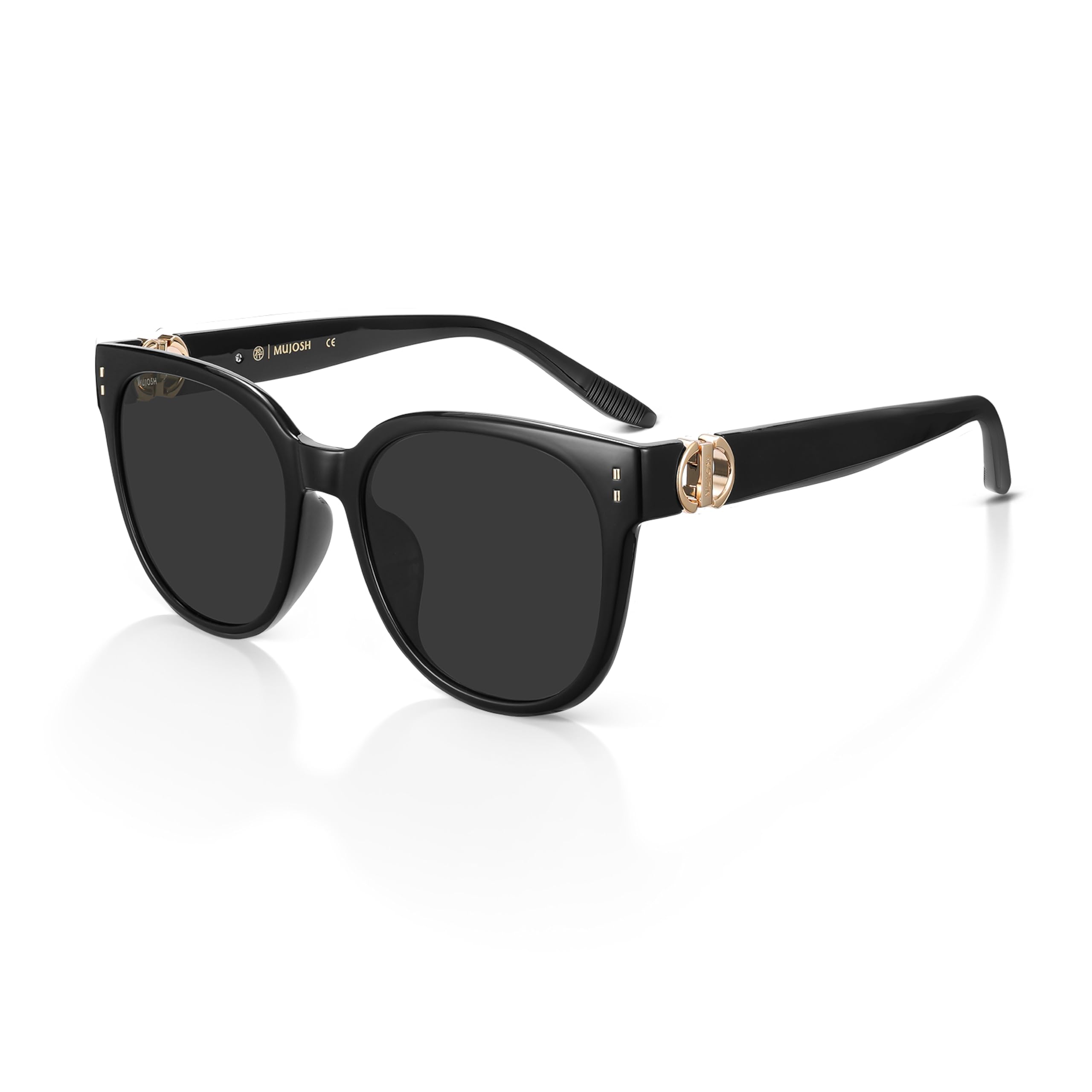 Retro Round Square Sunglasses for Women Men, Vintage Shades UV400 Protection, Exclusive Brand of EssilorLuxottica