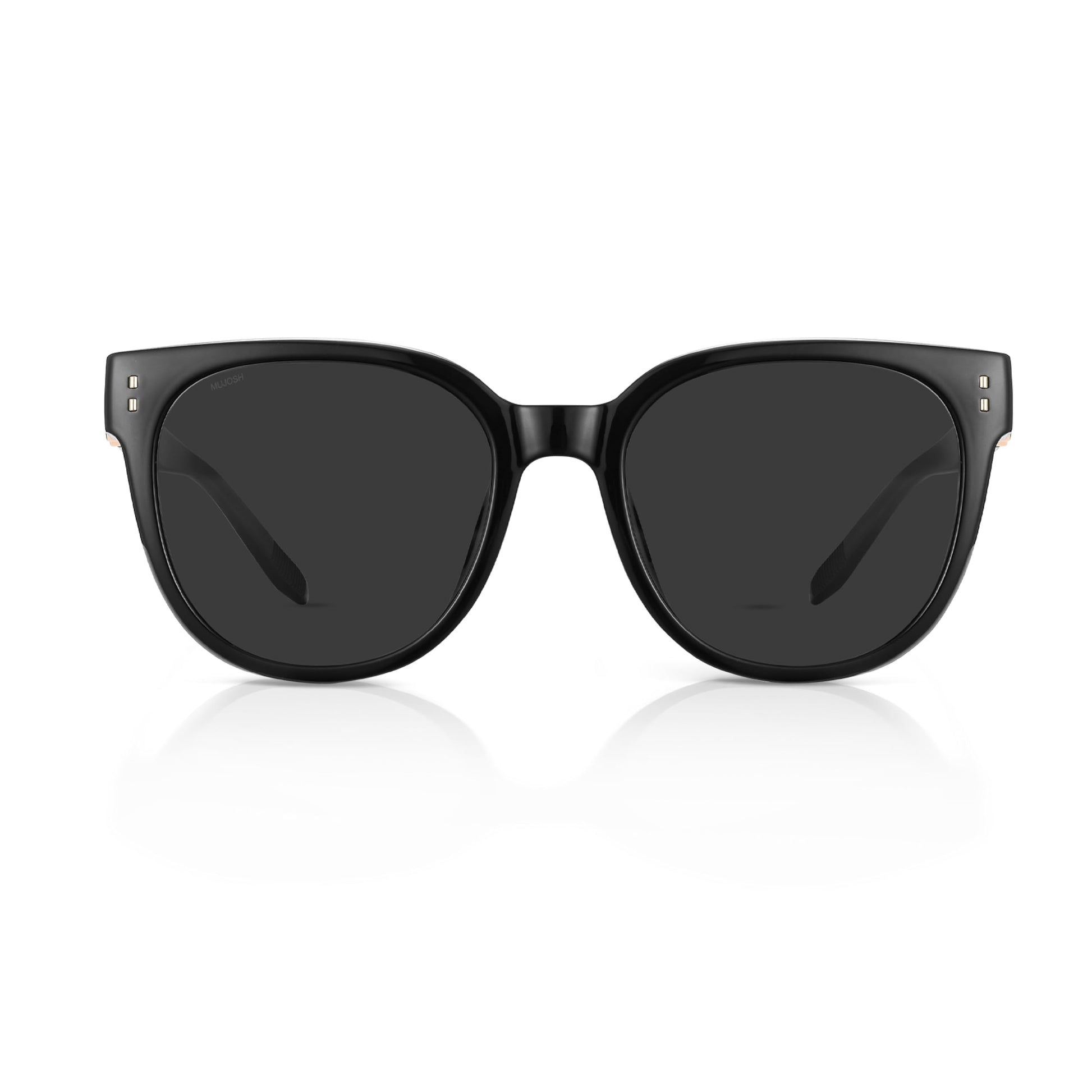 Retro Round Square Sunglasses for Women Men, Vintage Shades UV400 Protection, Exclusive Brand of EssilorLuxottica