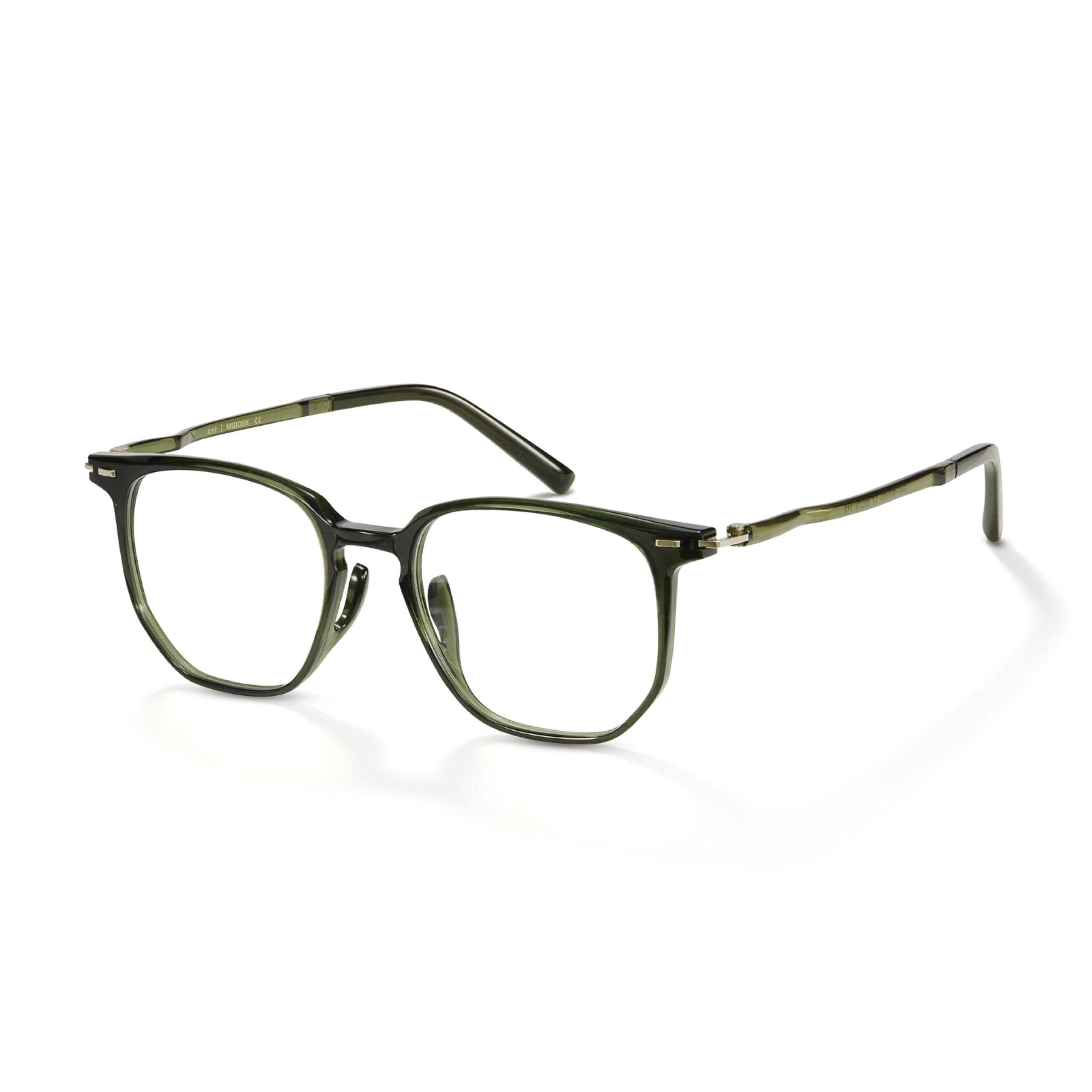 Ultem 9.6g Glasses Frames for Women Men, Lightweight Geometric Square Eyewear with Mortise-Tenon Hinge, Fashion Optical Frame