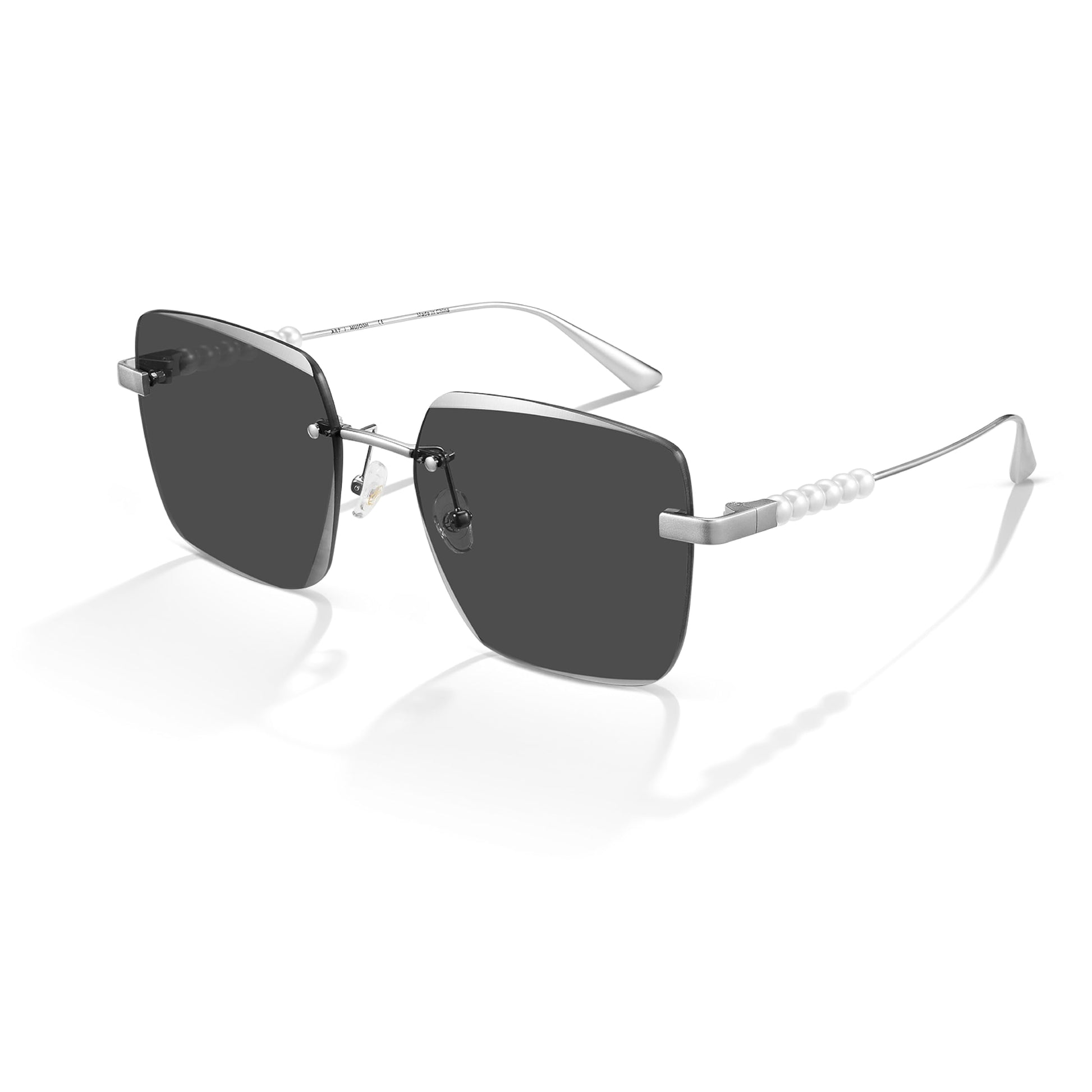 Trendy Oversized Square Sunglasses for Women Men, Retro Big Flat Lens UV Protection Shades, Brand of EssilorLuxottica