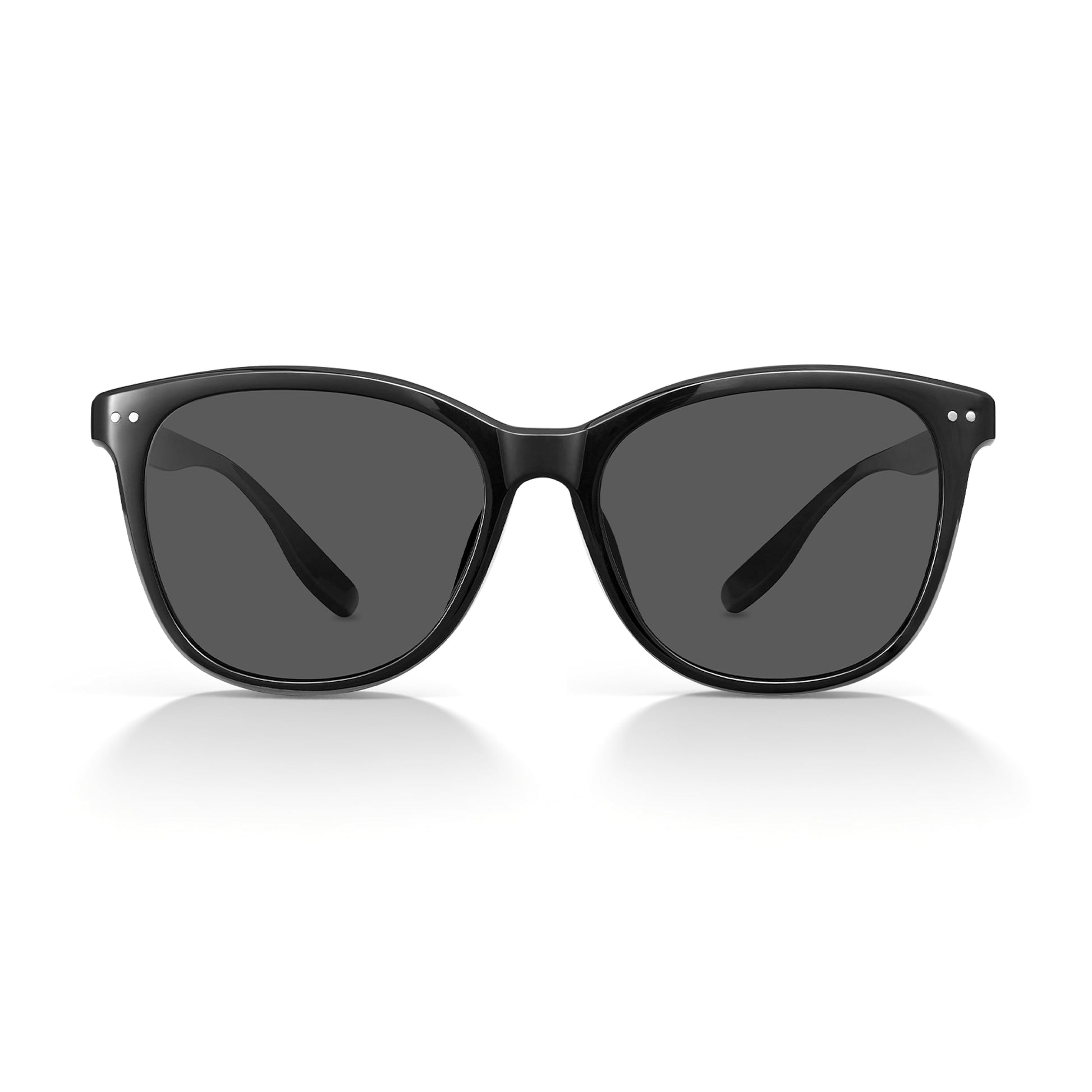 Retro Round Square Sunglasses for Women Men, Vintage Shades UV400 Protection, Exclusive Brand of EssilorLuxottica