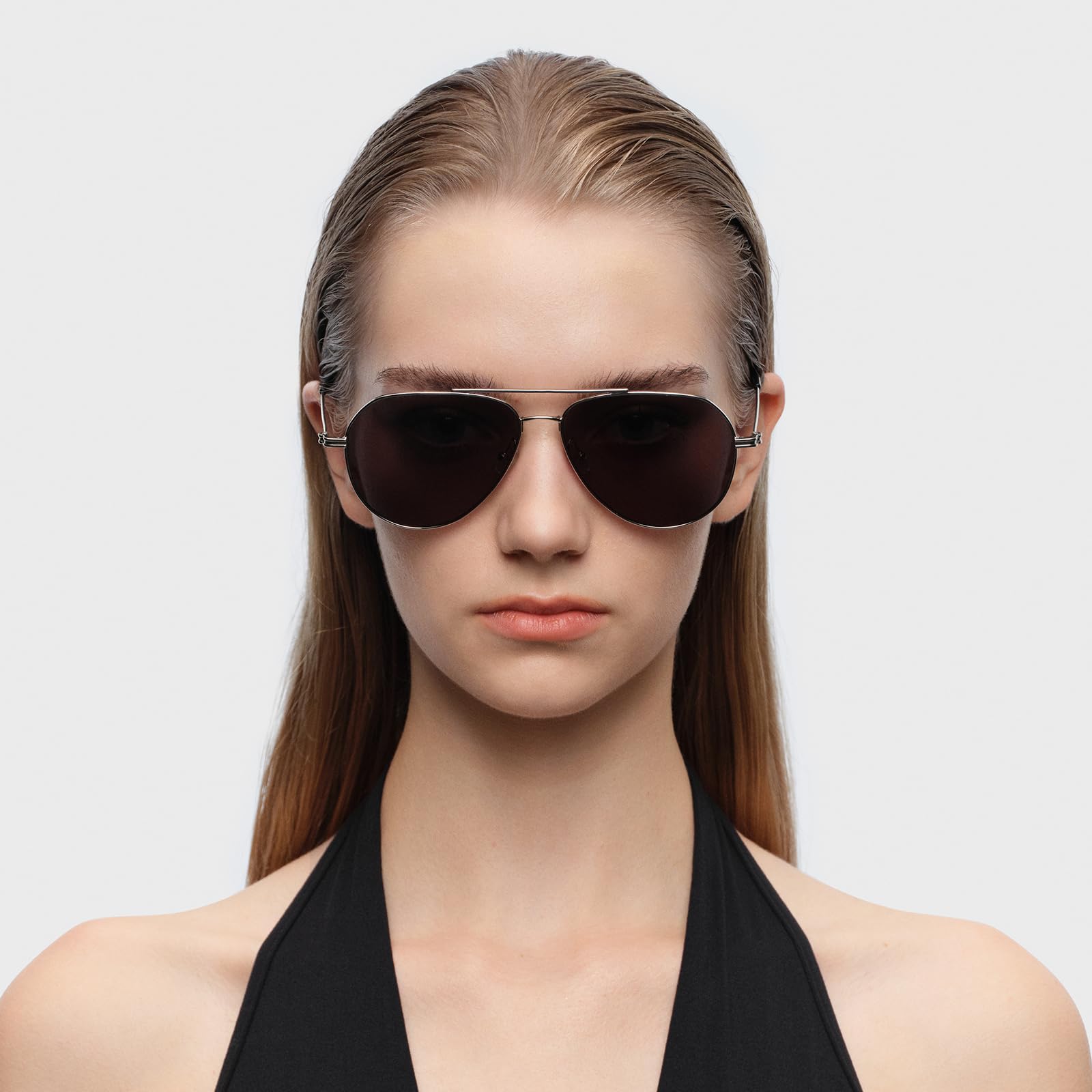 Retro Trendy Classic Aviator Sunglasses for Men Lightweight, Exclusive Eyewear Brand of EssilorLuxottica