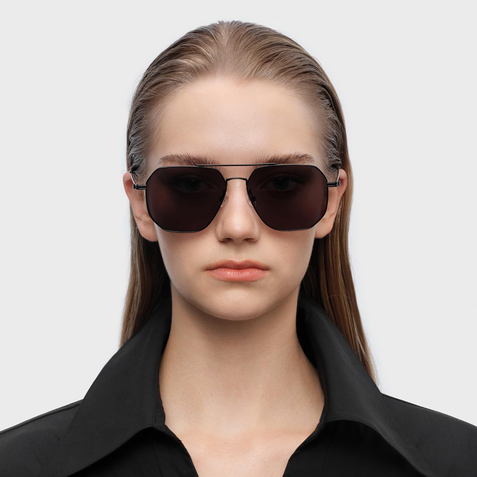 Retro Trendy Classic Aviator Sunglasses for Men Lightweight, Exclusive Eyewear Brand of EssilorLuxottica