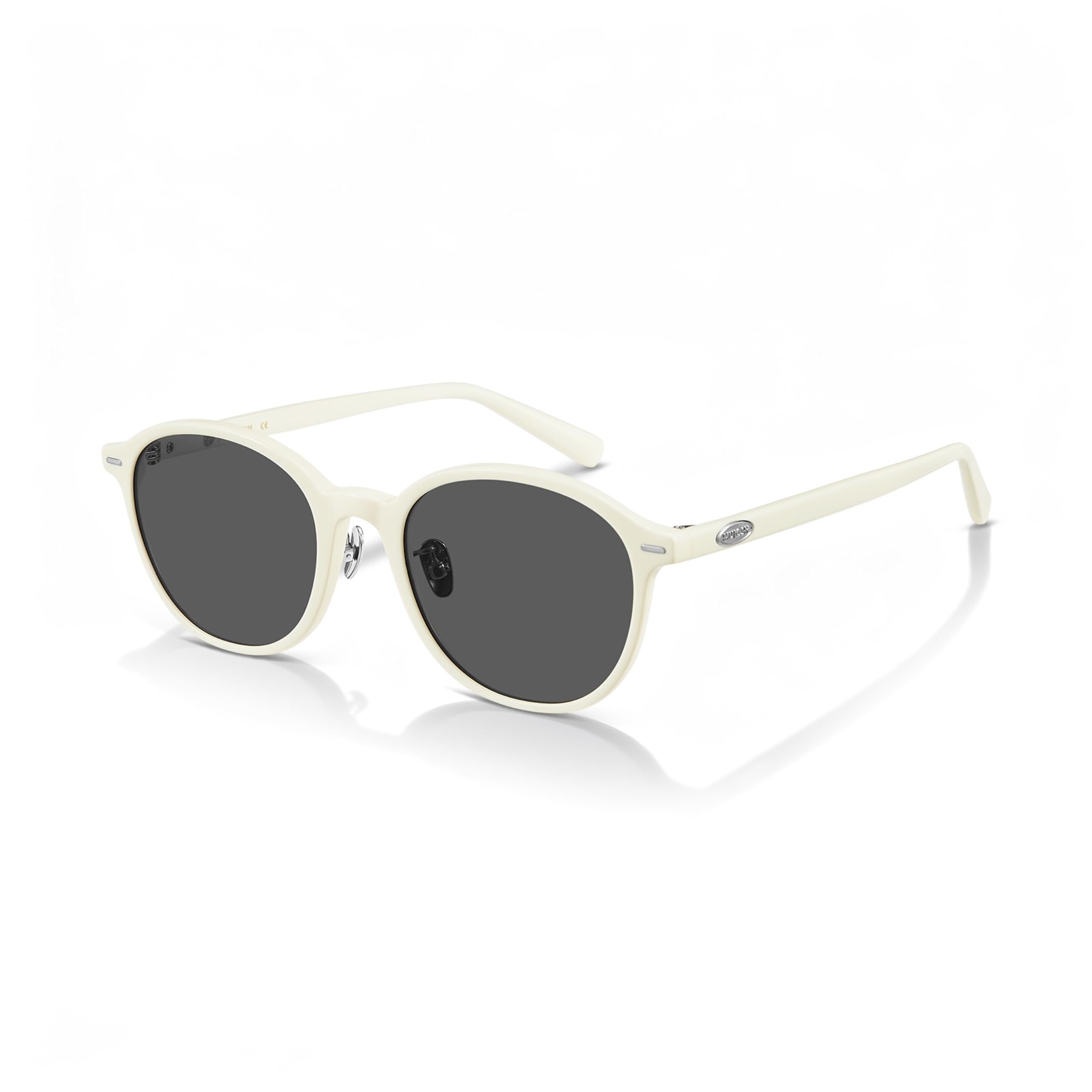 Retro Round Square Sunglasses for Women Men, Vintage Lightweight Shades for Driving, Travel & Fashion Accessories, Dark Apric